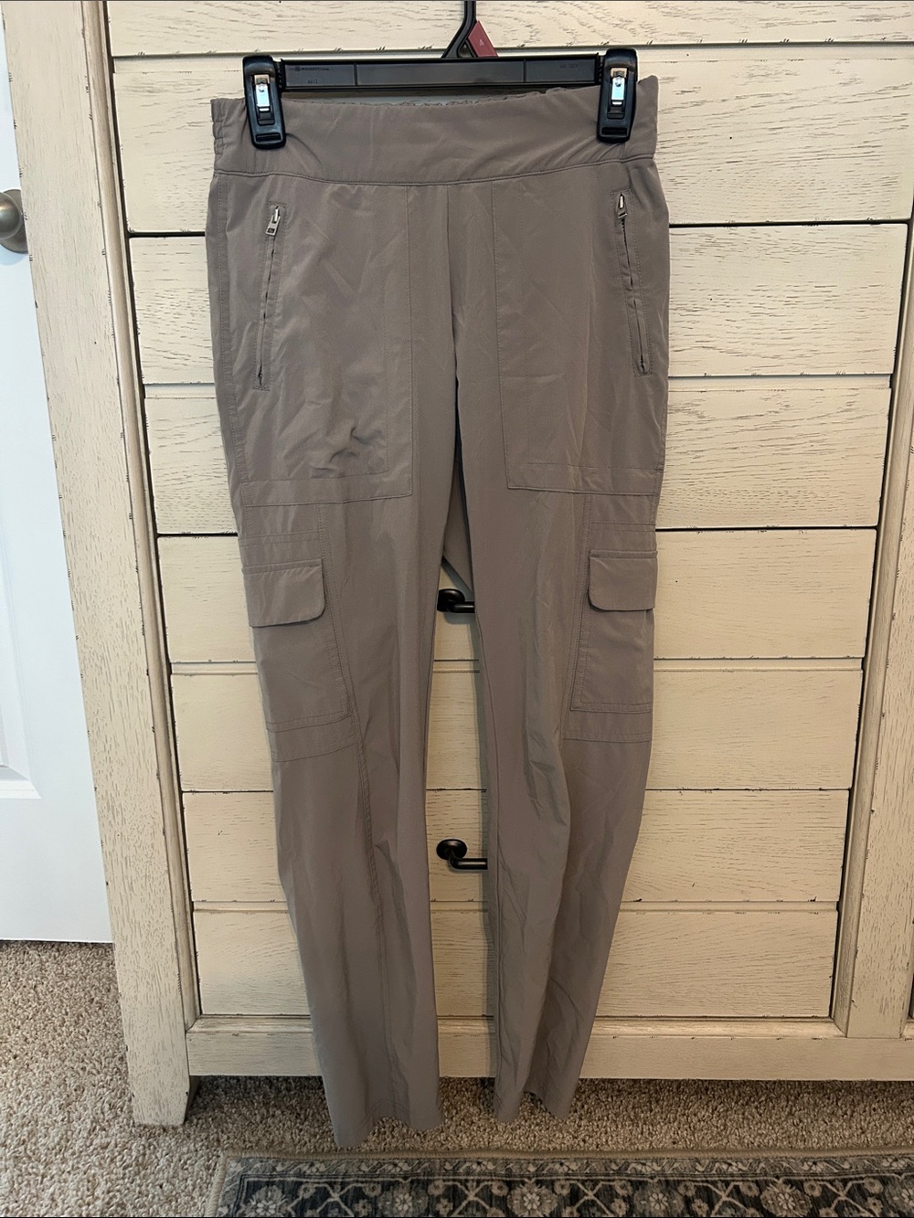 Athleta Light Taupe Cargo Joggers